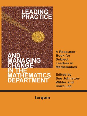 cover image of Leading Practice and Managing Change in the Mathematics Department